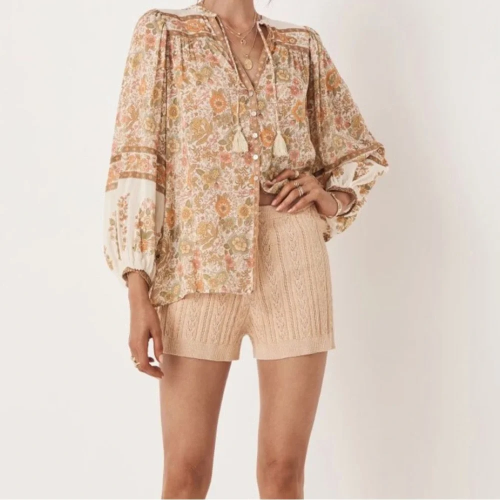 Spell Frenchie Rib Short in Champagne - Picture 2 of 9